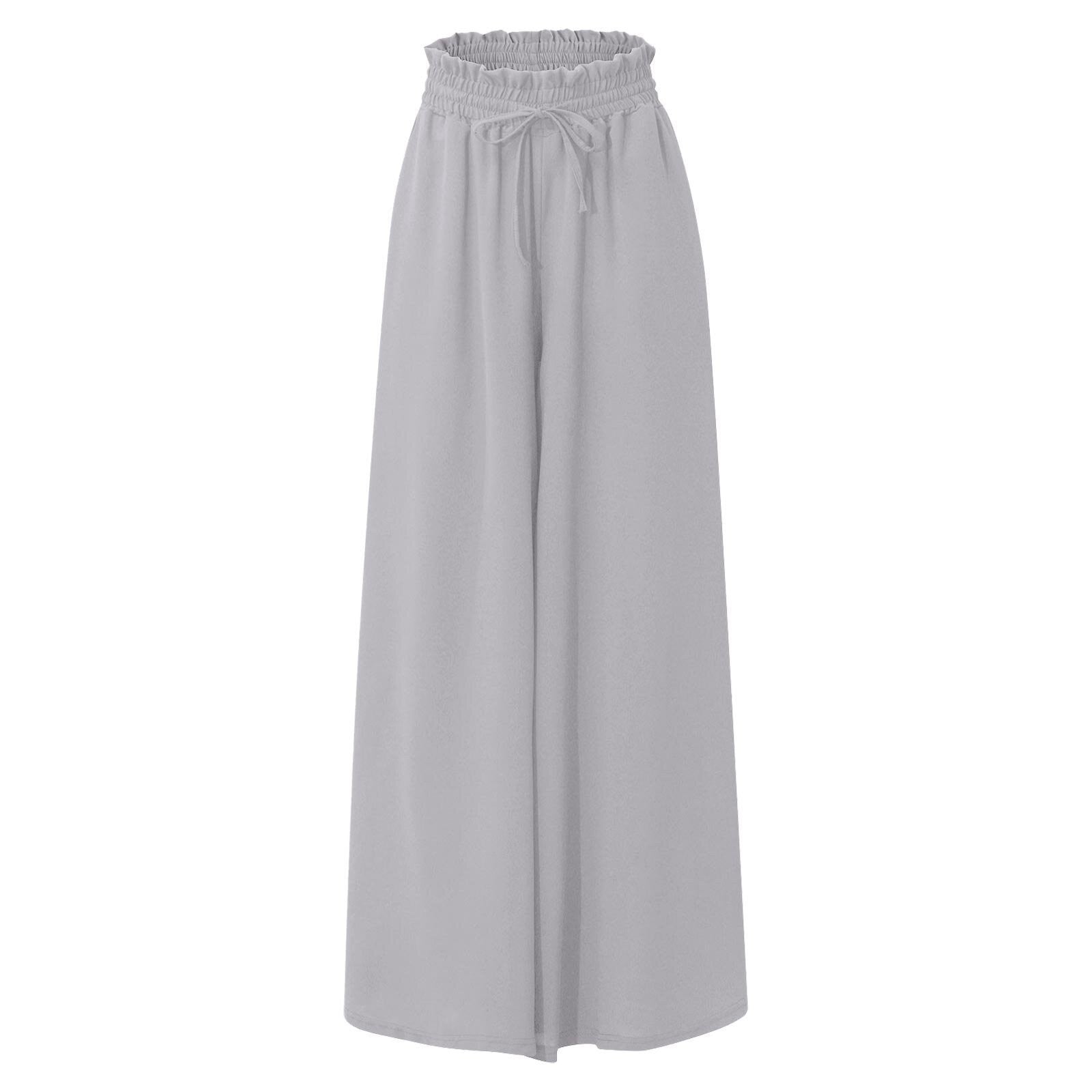 Wide Leg High Waist Long Pants