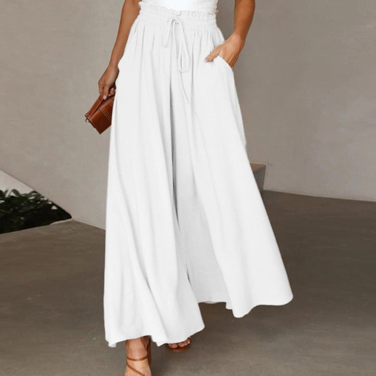 Wide Leg High Waist Long Pants