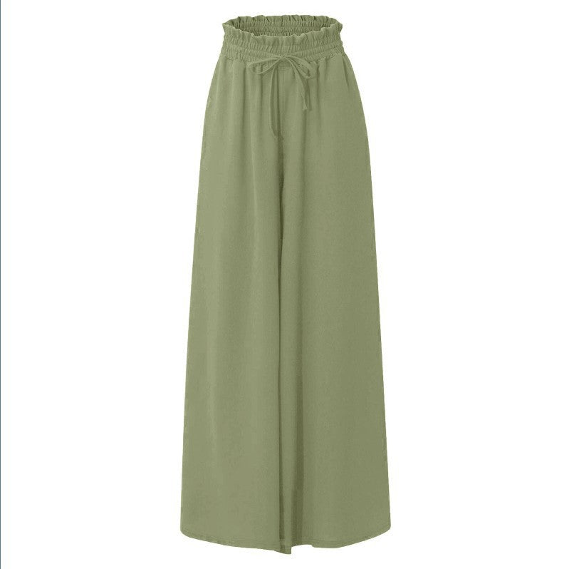 Wide Leg High Waist Long Pants